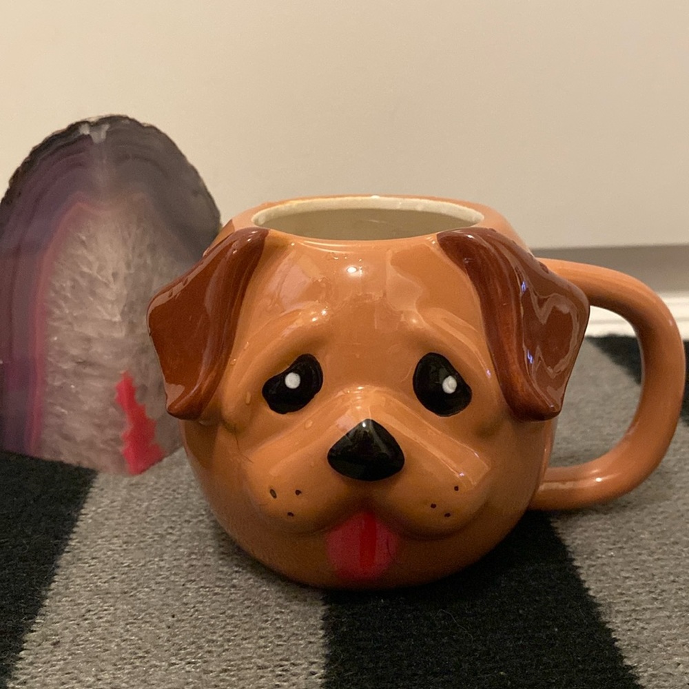 NWOT: 🆕 EARTHENWARE: Dog Mug- 14 oz